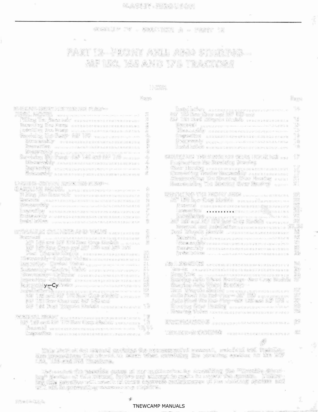 Massey Ferguson MF 175 Service & Repair Manual preview img 3