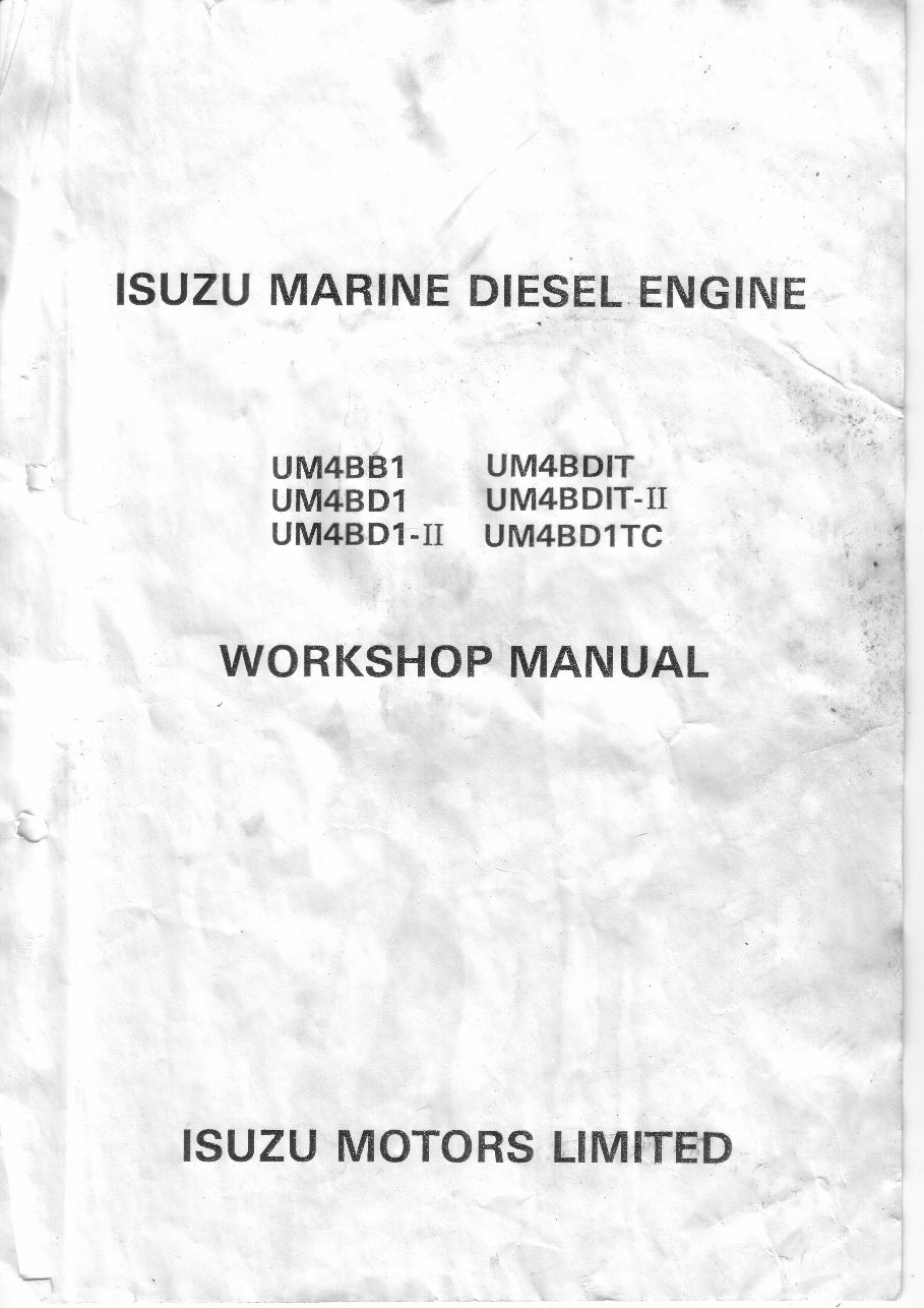 Isuzu Marine Diesel Engine Workshop Manual preview img 2