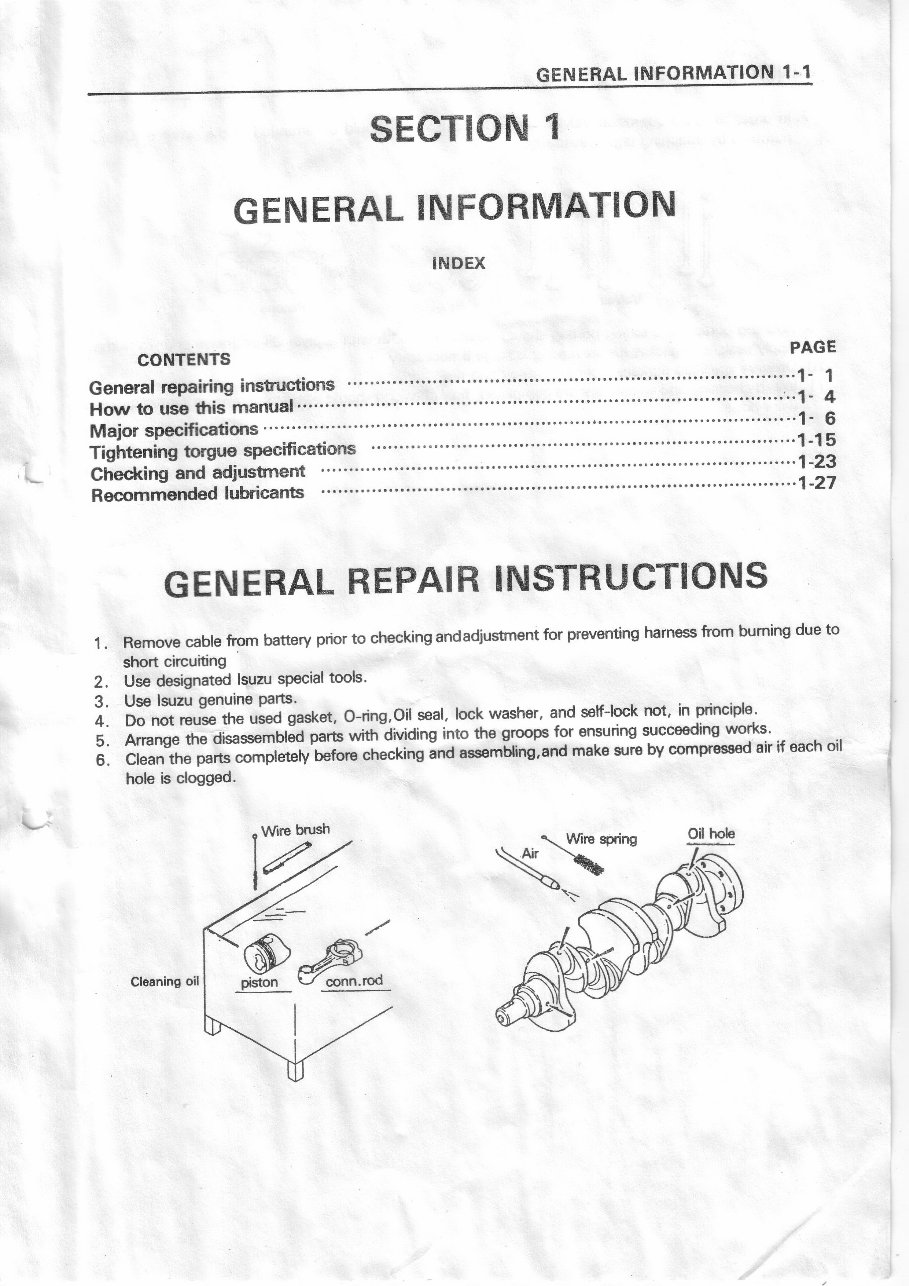 Isuzu Marine Diesel Engine Workshop Manual preview img 5
