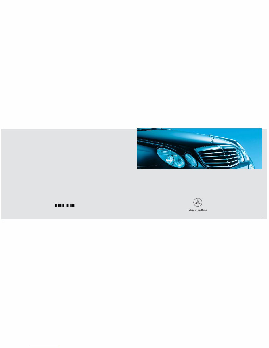 Mercedes-Benz E 350 4MATIC / E 63 AMG (E-Class Wagon - W211) Owners Manual preview img 1
