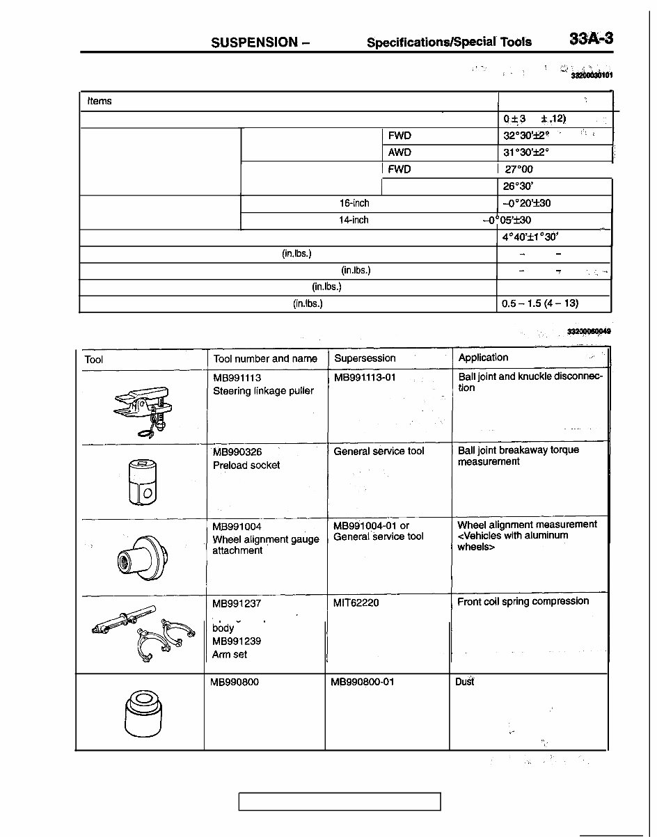 1992-1996 Mitsubishi Lancer Evolution I, II, III Service & Repair Manual preview img 3