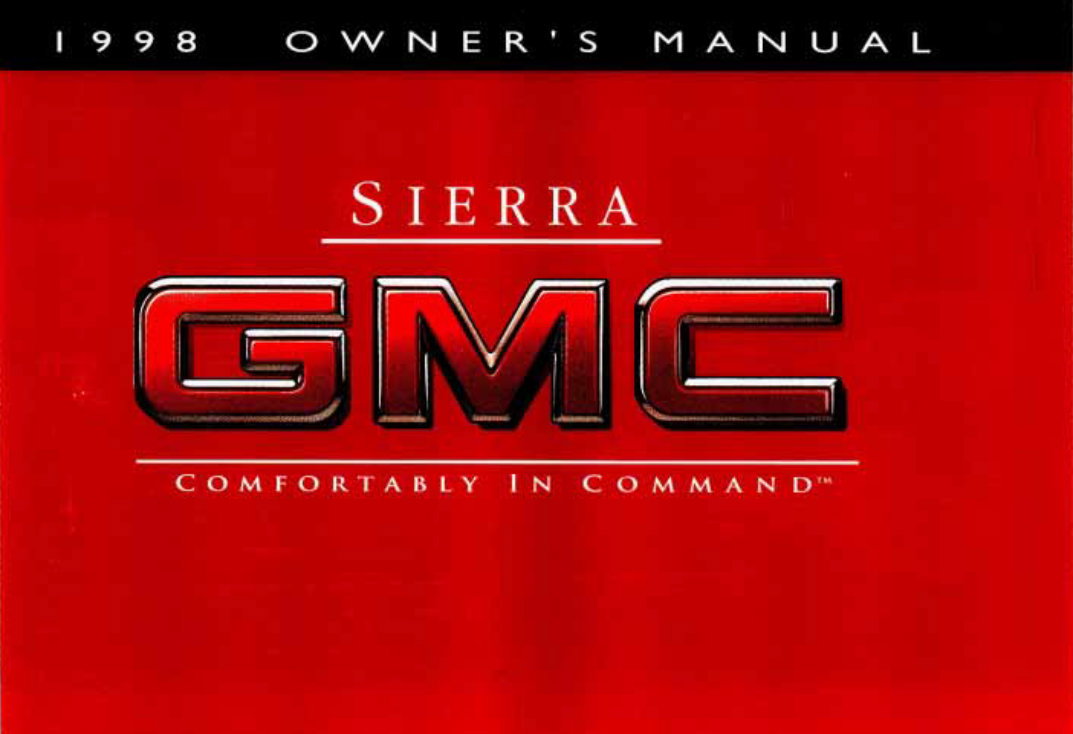 1998 GMC Sierra Owners Manual preview img 1
