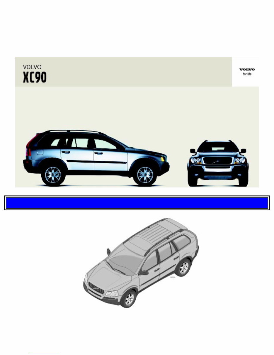 2004 Volvo XC90 Owners Manual preview img 1