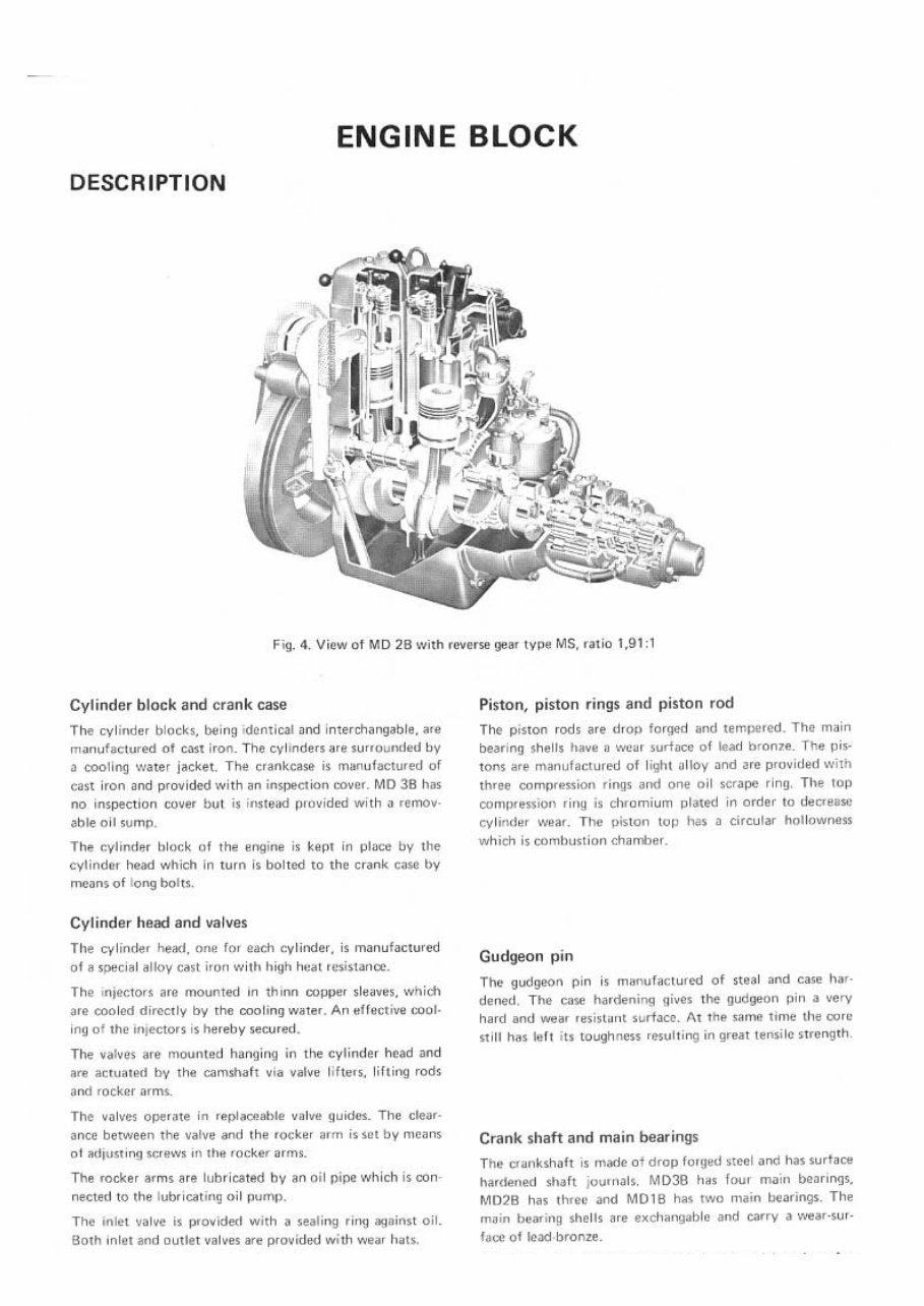 VOLVO PENTA MD1B MD2B MD3B Marine Diesel Workshop Manual preview img 6