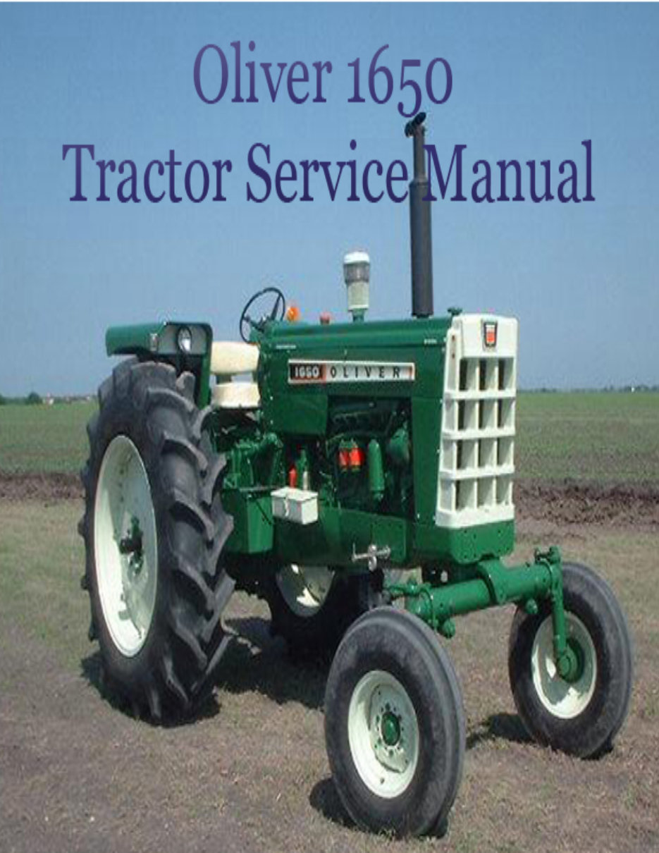 OLIVER 1650 Tractor Workshop Service / Repair Manual preview img 1