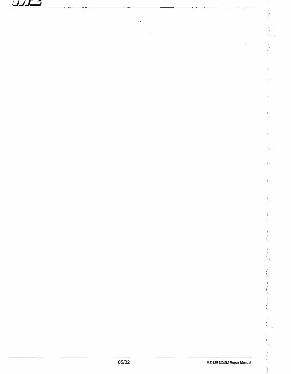 MZ 125 SX/SM Repair Manual preview img 4