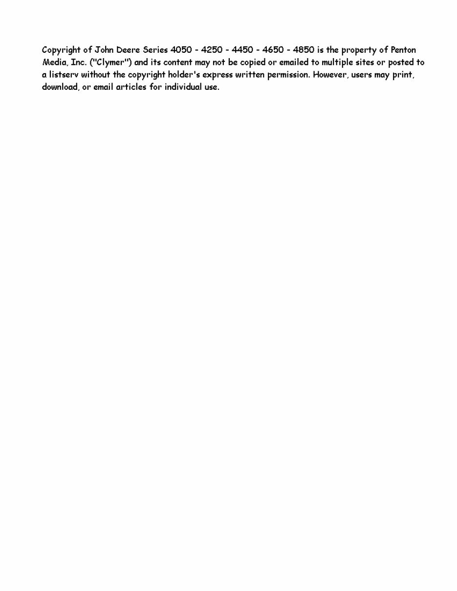 John Deere 4050 4250 4450 4650 4850 Tractor Service Manual preview img 3