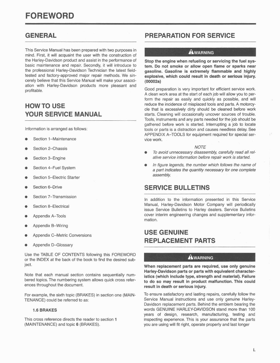 Harley Davidson Softail 2007 Repair Service Manual preview img 2
