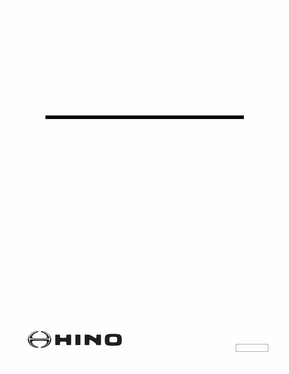 Hino Diesel Engine J08E-TM J08E Complete Workshop Service Repair Manual preview img 1