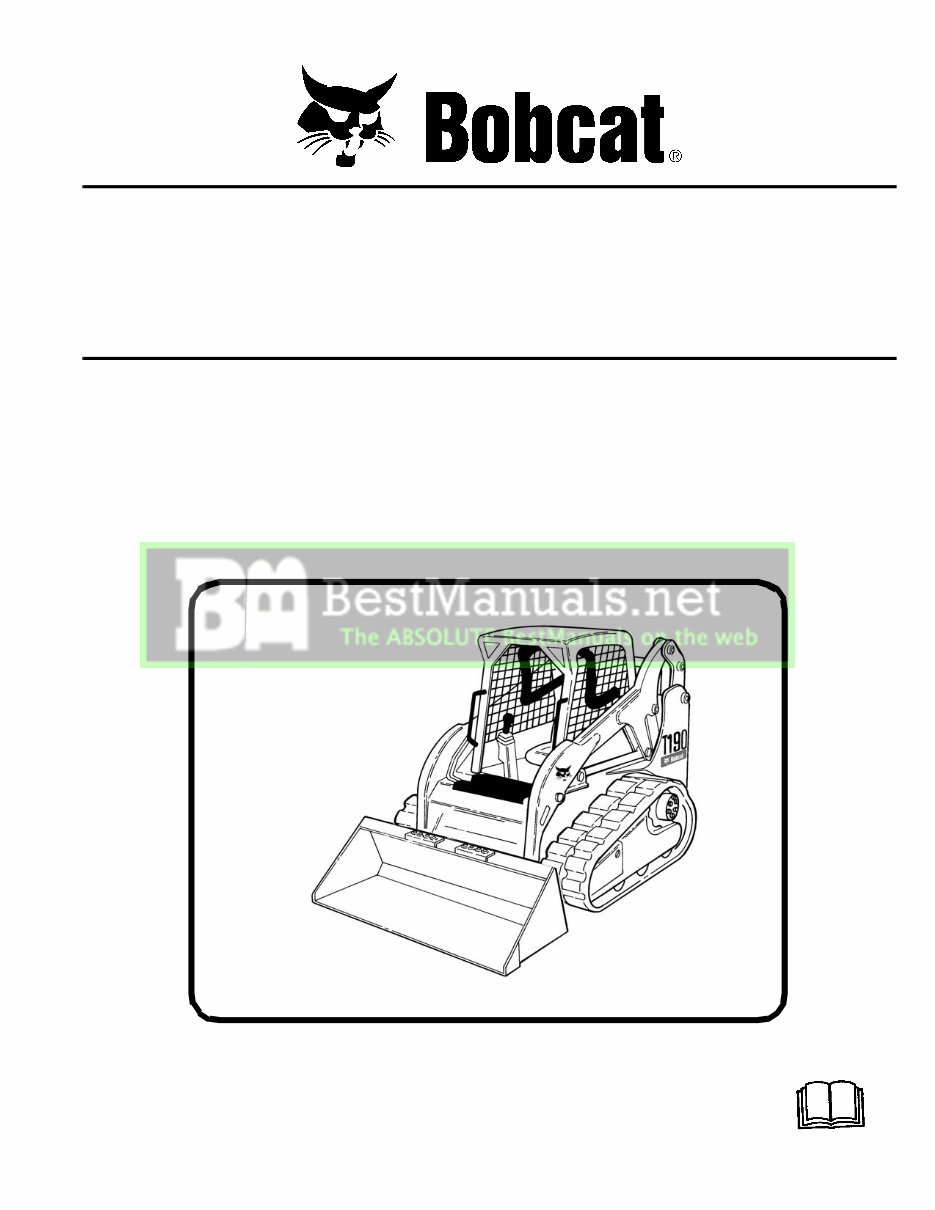 Bobcat T190 A3LN11001+ Factory Service & Work Shop Manual preview img 1