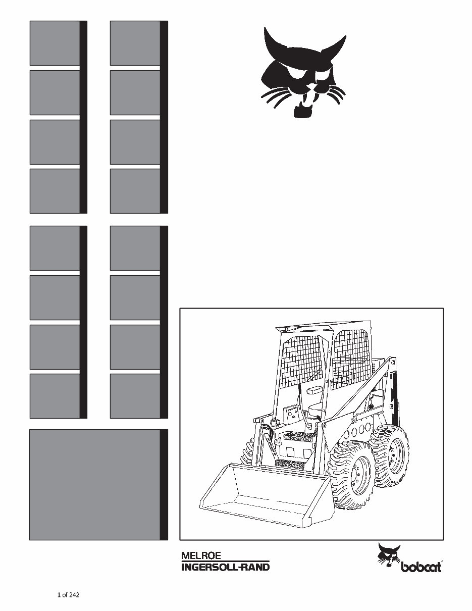 Bobcat 720 Loader Factory Service & Work Shop Manual preview img 1