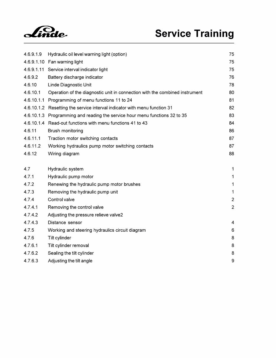 Linde Electric Fork Truck 335 series: E14, E16, E16C, E18 Service Training Manual preview img 6