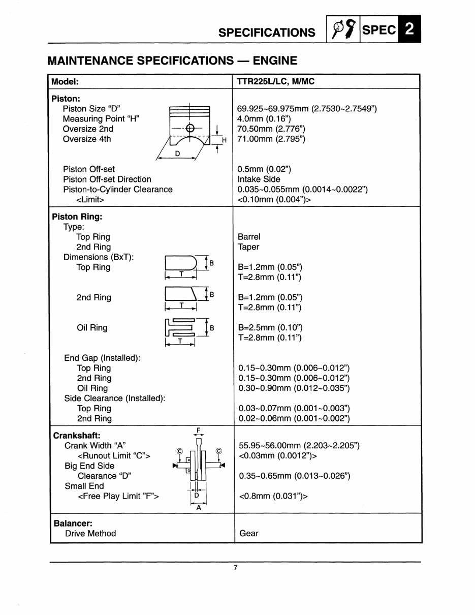 1992-2007 Yamaha XT225 XT 225 Serow Service & Repair Manual preview img 10