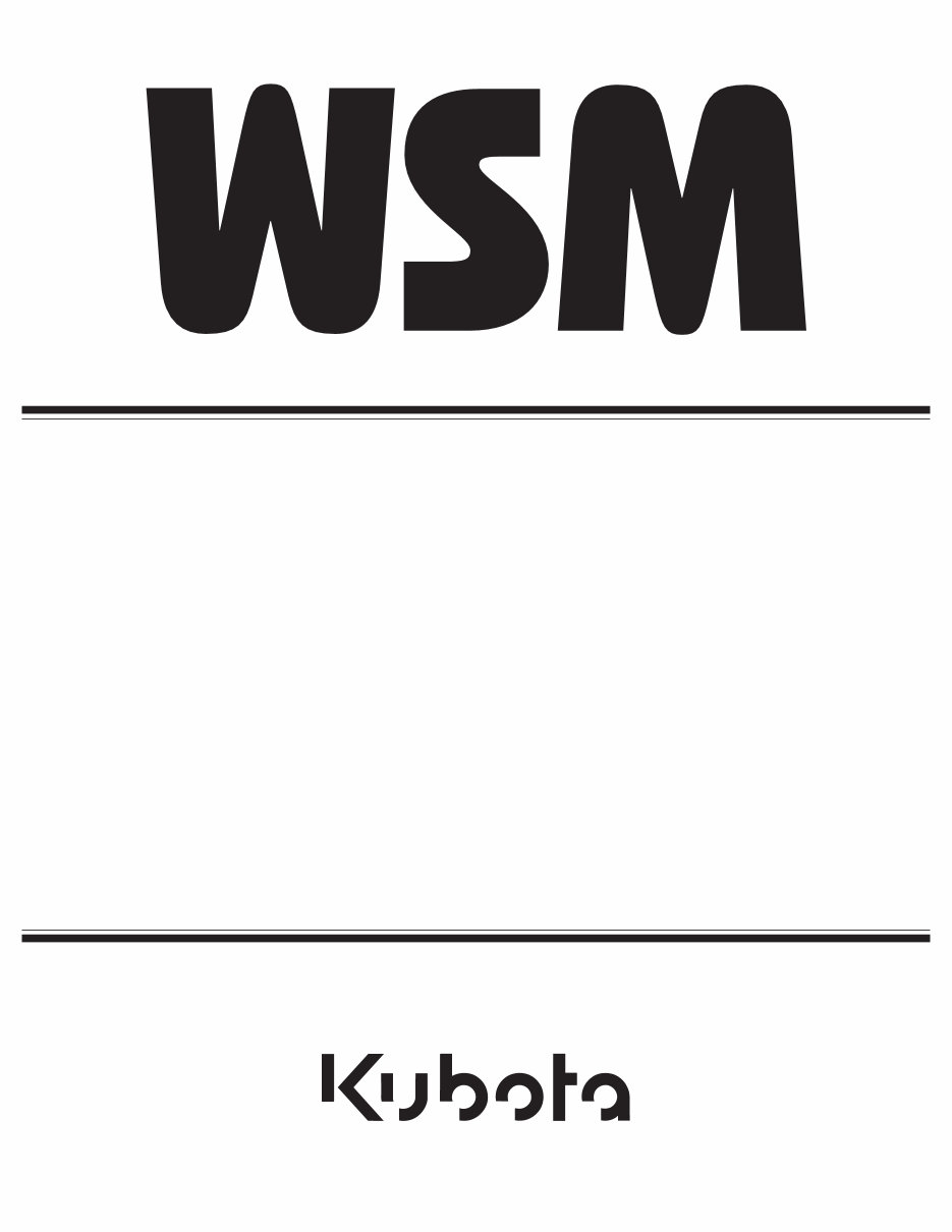 Kubota Z482-E4B Diesel Engine Workshop Service Manual preview img 1