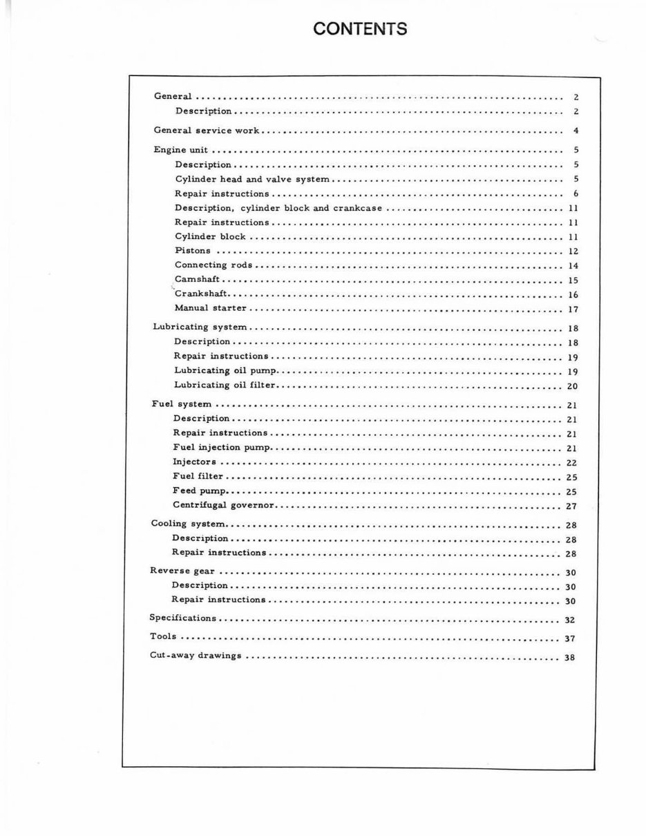 VOLVO Marine D1 D2 MD1 MD2 Diesel Engine Shop Manual preview img 3