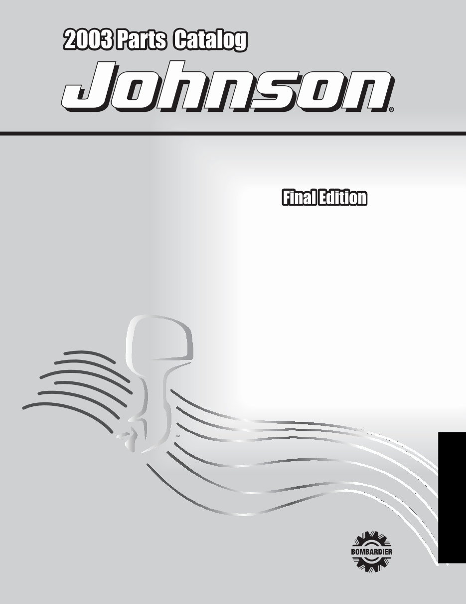 2003 Johnson Evinrude 90HP, 115HP 4-Stroke Parts Catalog Manual preview img 1