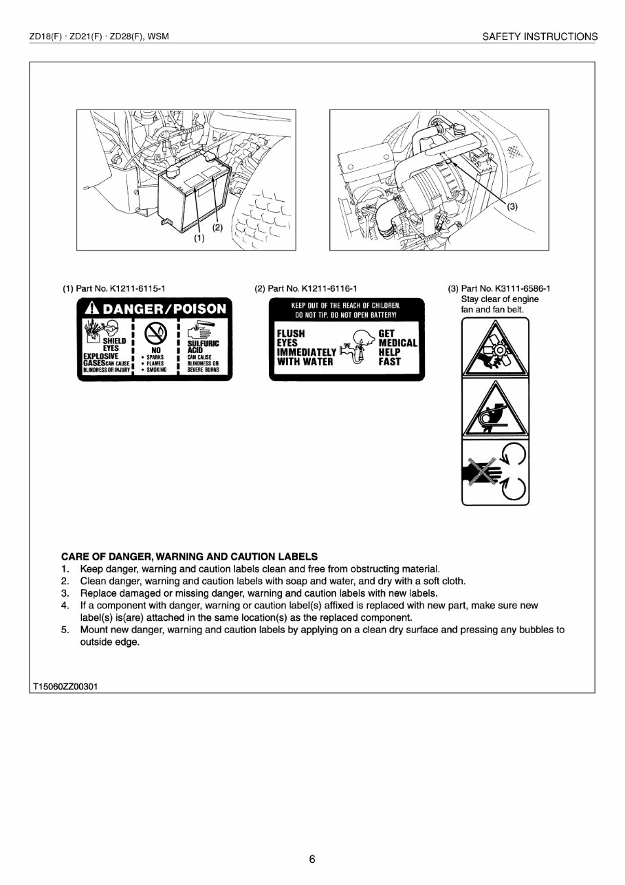 Kubota ZD21 Zero Turn Mower Workshop Repair Service Manual preview img 8