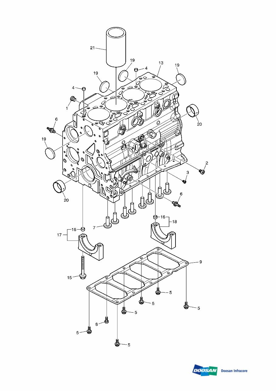 DAEWOO DOOSAN DX140LCR-3 Crawler Excavator Service Parts Catalogue Manual preview img 5