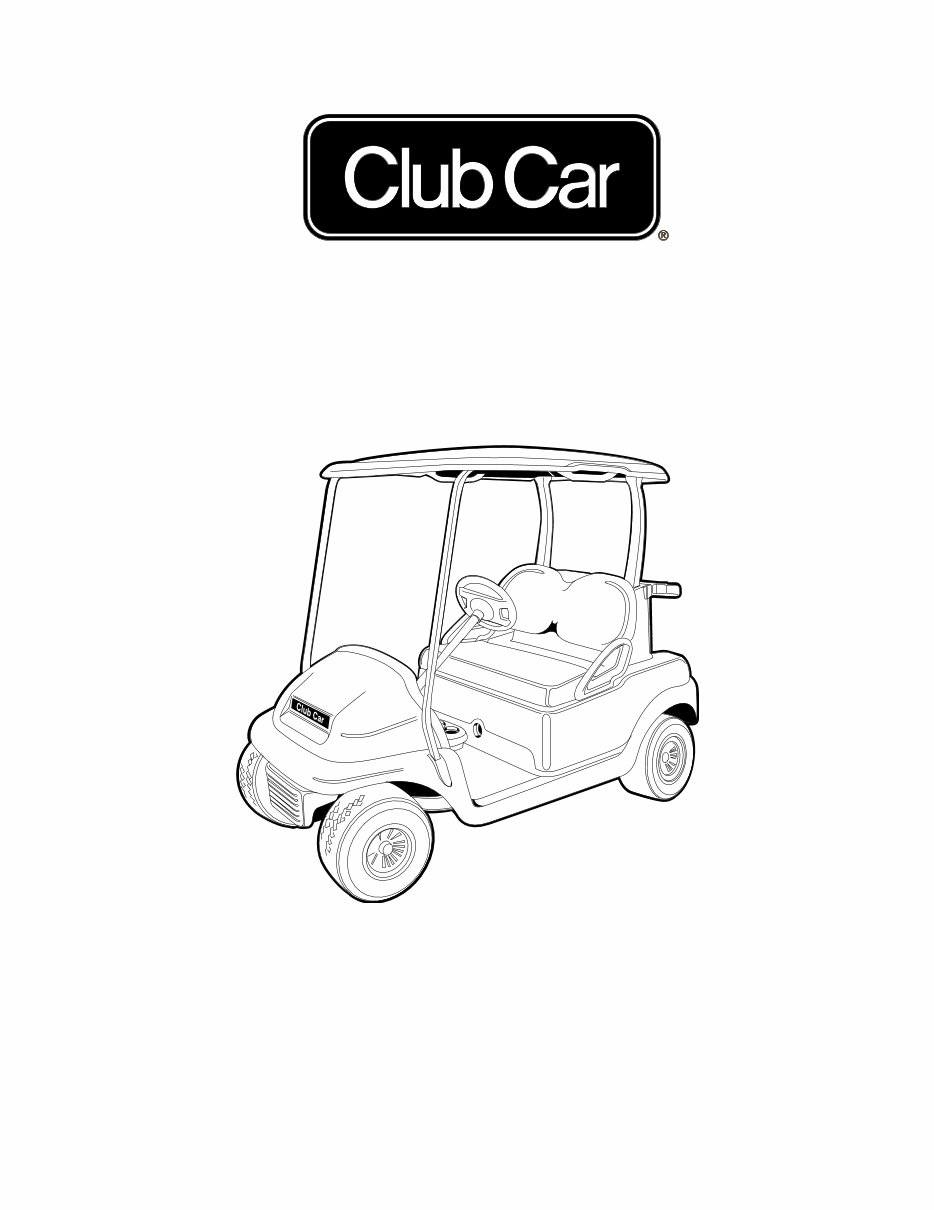 2008 Club Car Precedent Electric Golf Cart Repair Manual preview img 1