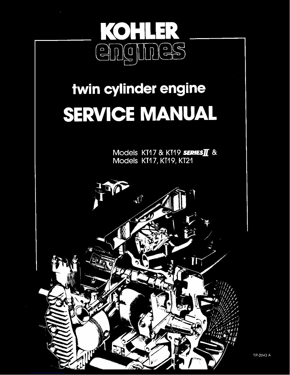 Kohler KT17 Engine Full Service Repair Manual preview img 1