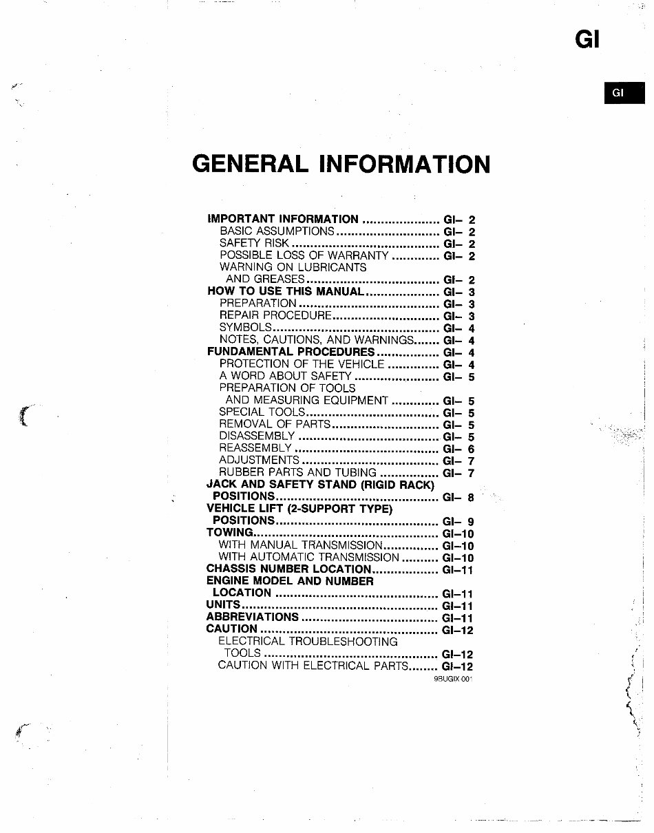 1991 Mazda B Series Pickup Truck Service & Repair Manual preview img 3