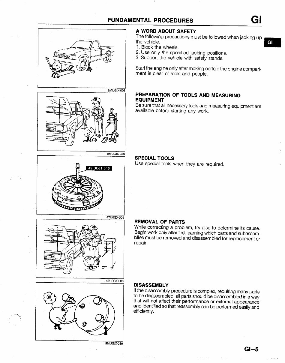 1991 Mazda B Series Pickup Truck Service & Repair Manual preview img 7