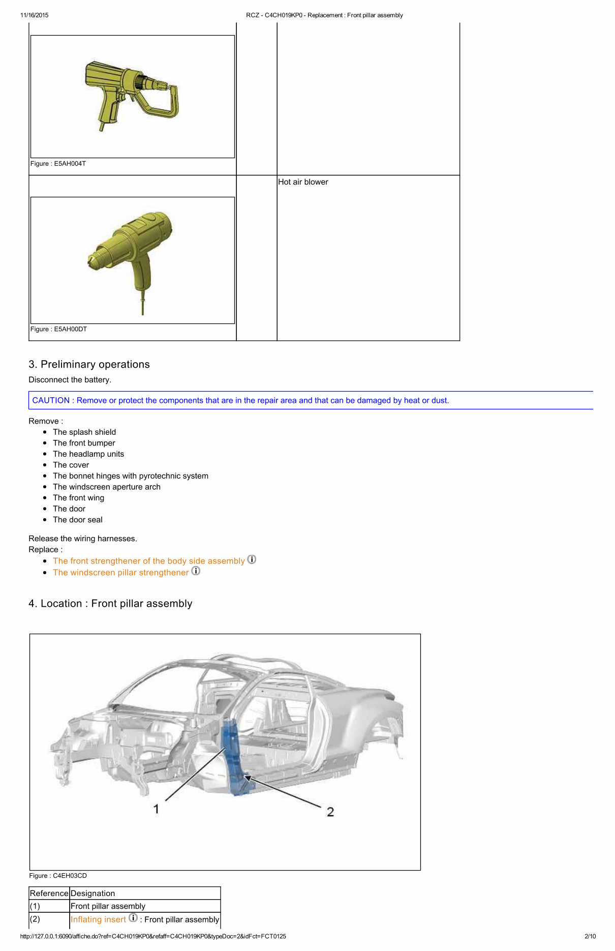 2015 Peugeot RCZ Service & Repair Manual preview img 2