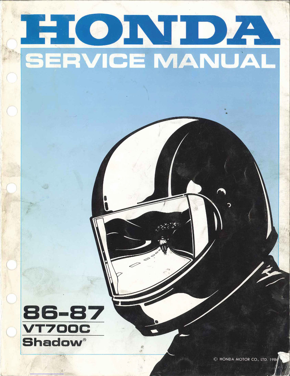 1986-1987 Honda VT700C Shadow Service & Repair Manual preview img 1