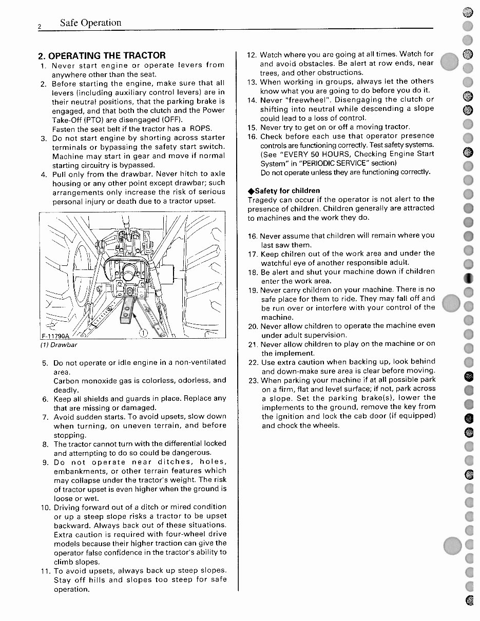 KUBOTA B2710 B2910 B7800 Tractor OPERATOR Manual preview img 8