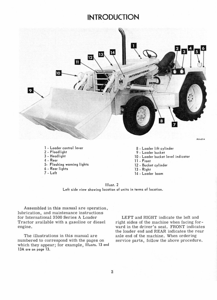 IH International 3500 Series A Loader Tractor Operators Owner Instruction Manual - IMPROVED - preview img 4
