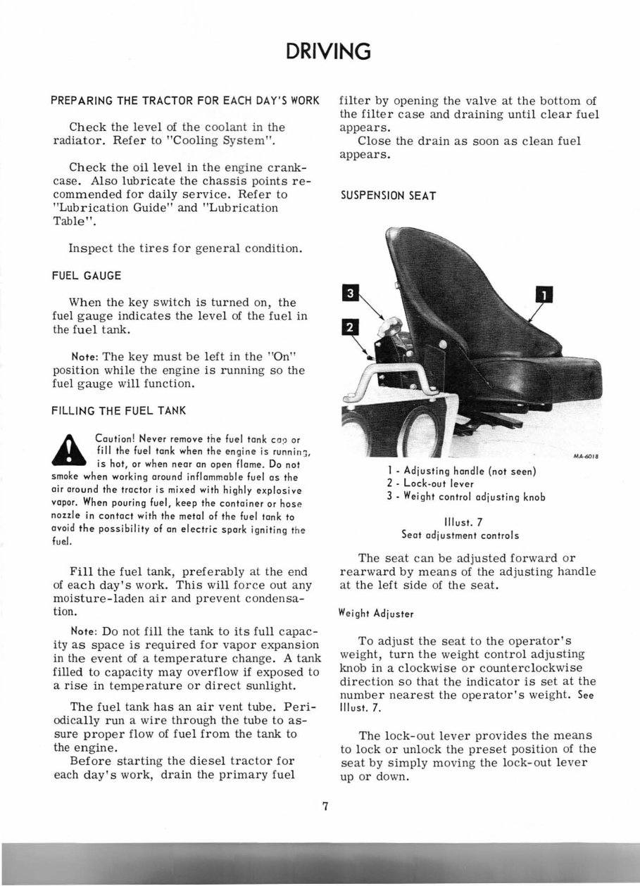 IH International 3500 Series A Loader Tractor Operators Owner Instruction Manual - IMPROVED - preview img 9
