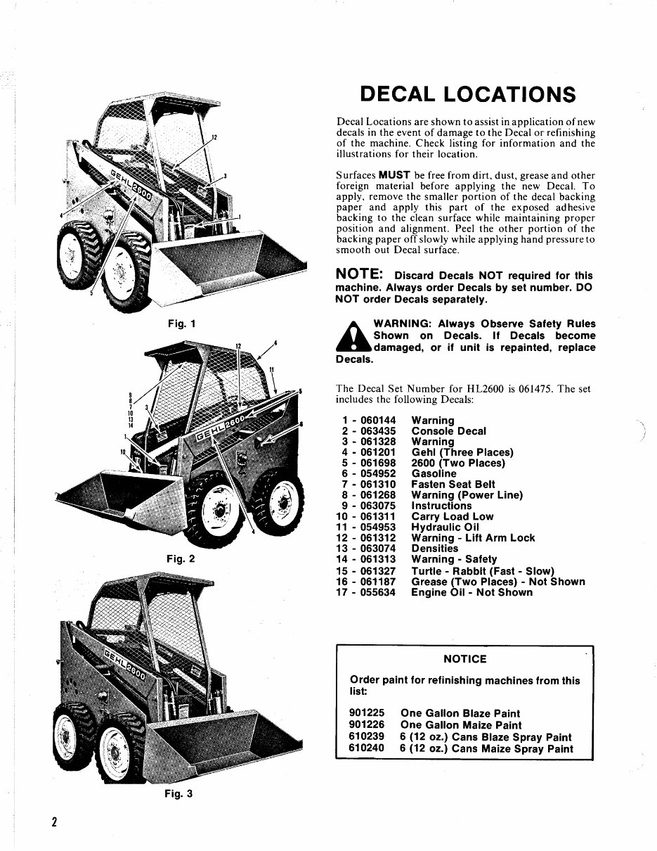 GEHL HL2600 HL 2600 Loader Illustrated Master Parts List Manual Form No.903010 Replaces 901990 preview img 4