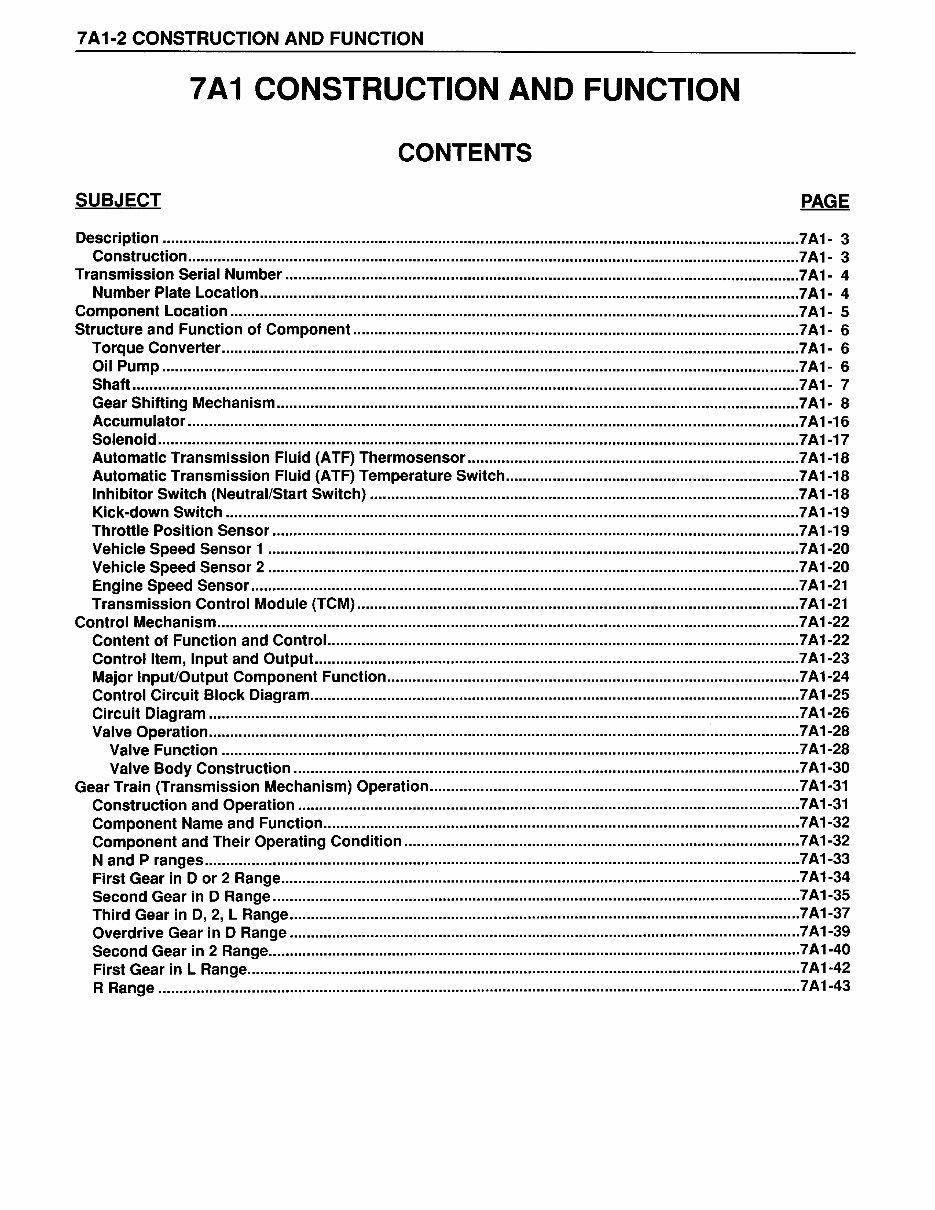 Isuzu NPR,NQR automatic transmission shop manual. preview img 5