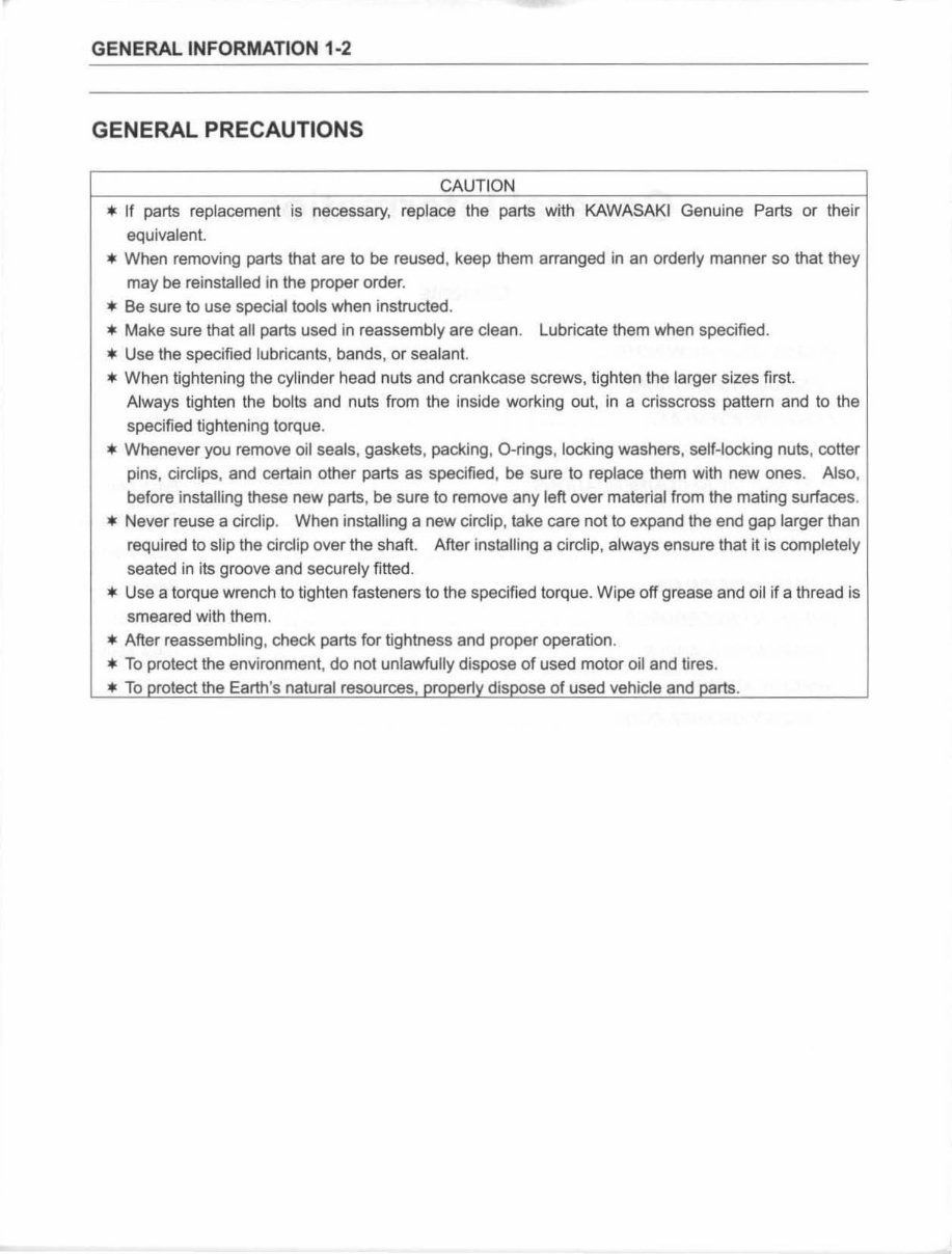 2003-2006 Kawasaki KFX 50 Service & Repair Manual preview img 10