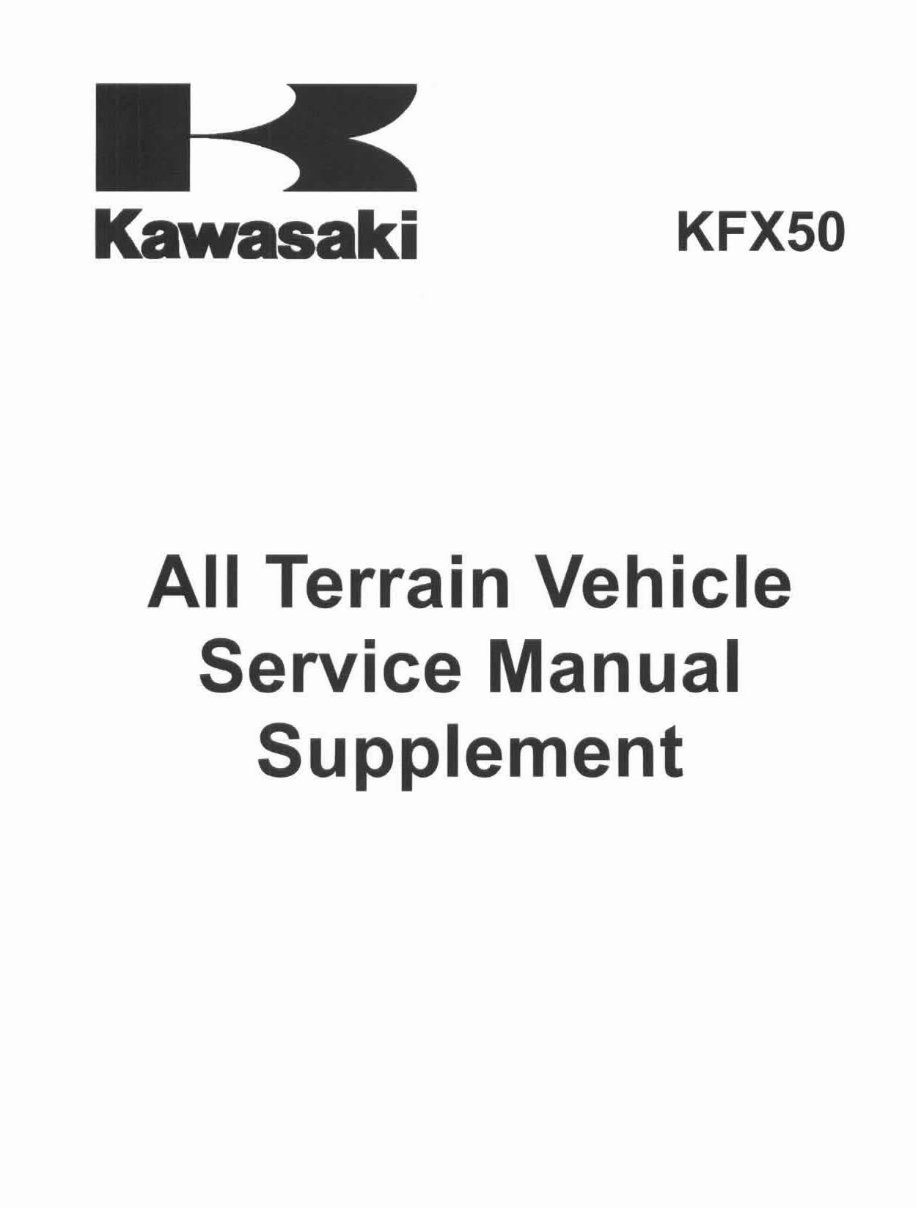 2003-2006 Kawasaki KFX 50 Service & Repair Manual preview img 3