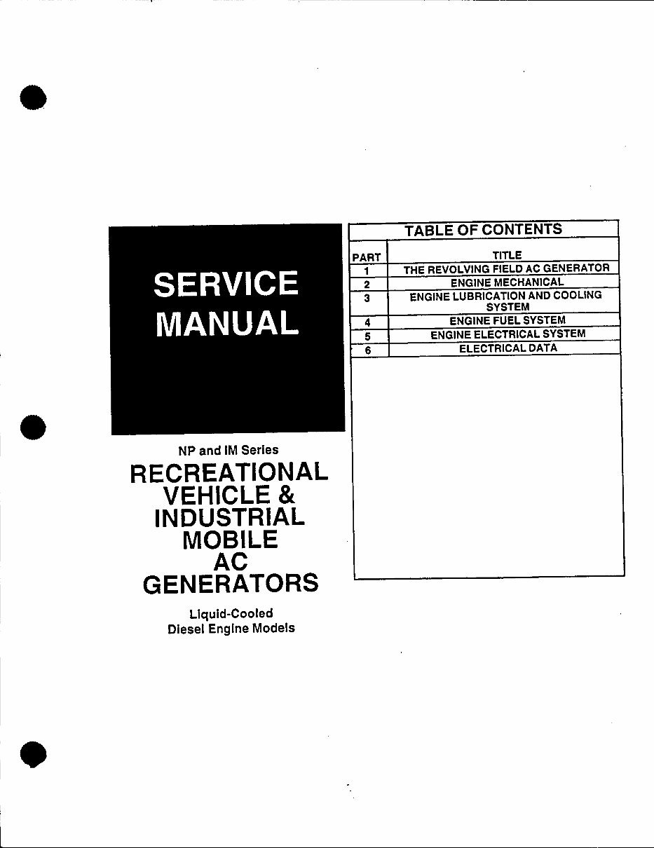Generac NP and IM Series Liquid-Cooled 1.2 Liter Gas Engine Workshop Service Repair Manual preview img 3