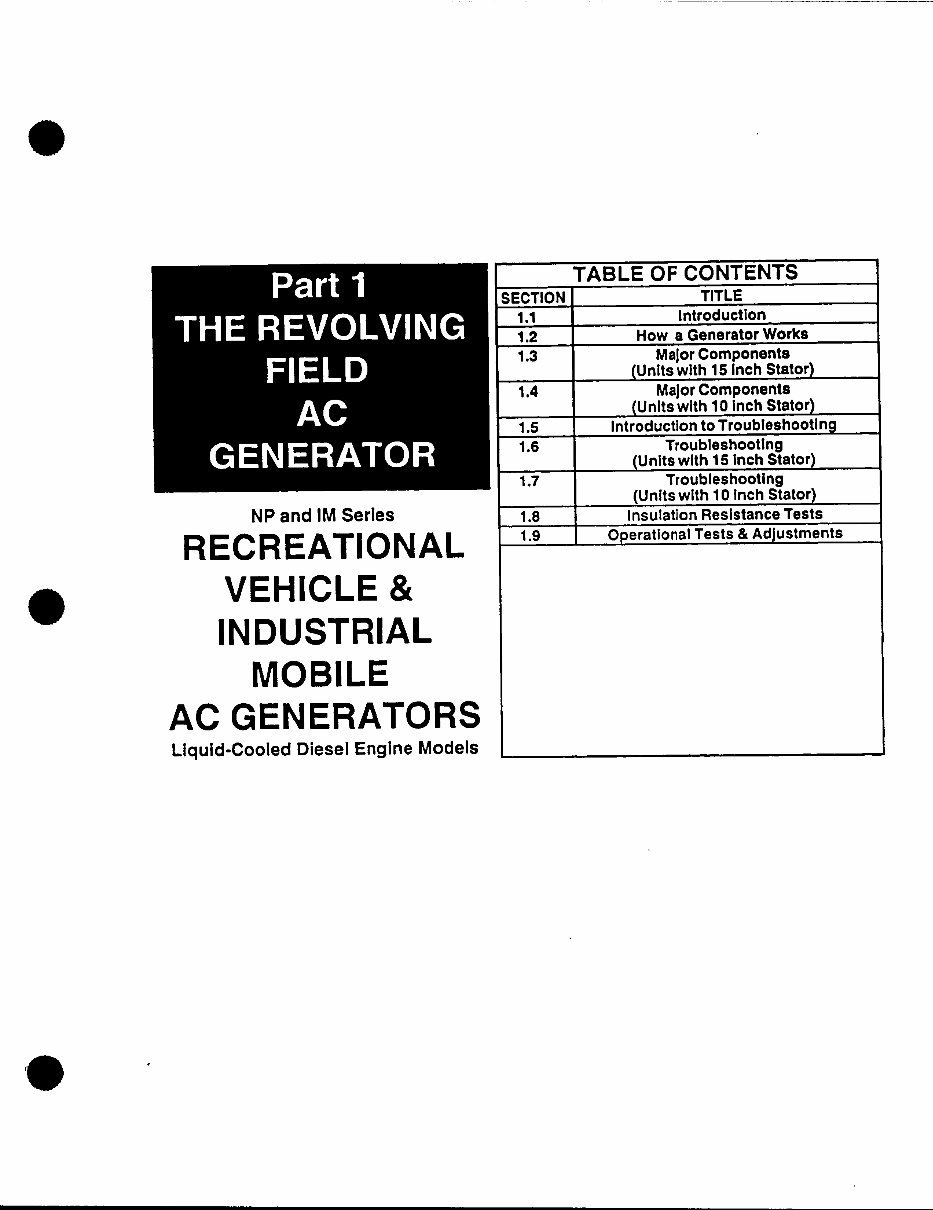 Generac NP and IM Series Liquid-Cooled 1.2 Liter Gas Engine Workshop Service Repair Manual preview img 4