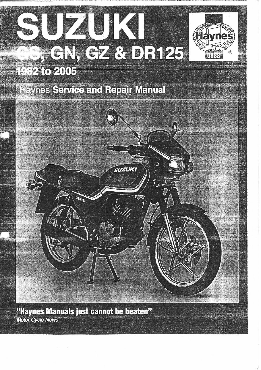 1998-2005 Suzuki GZ125 Marauder Service & Repair Manual preview img 1