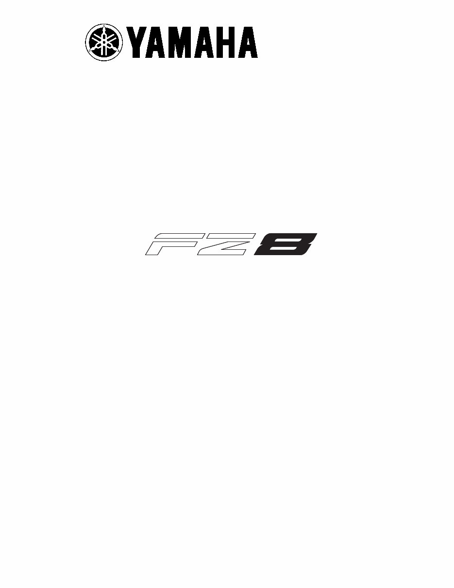 2013 Yamaha FZ8 Service & Repair Manual preview img 1