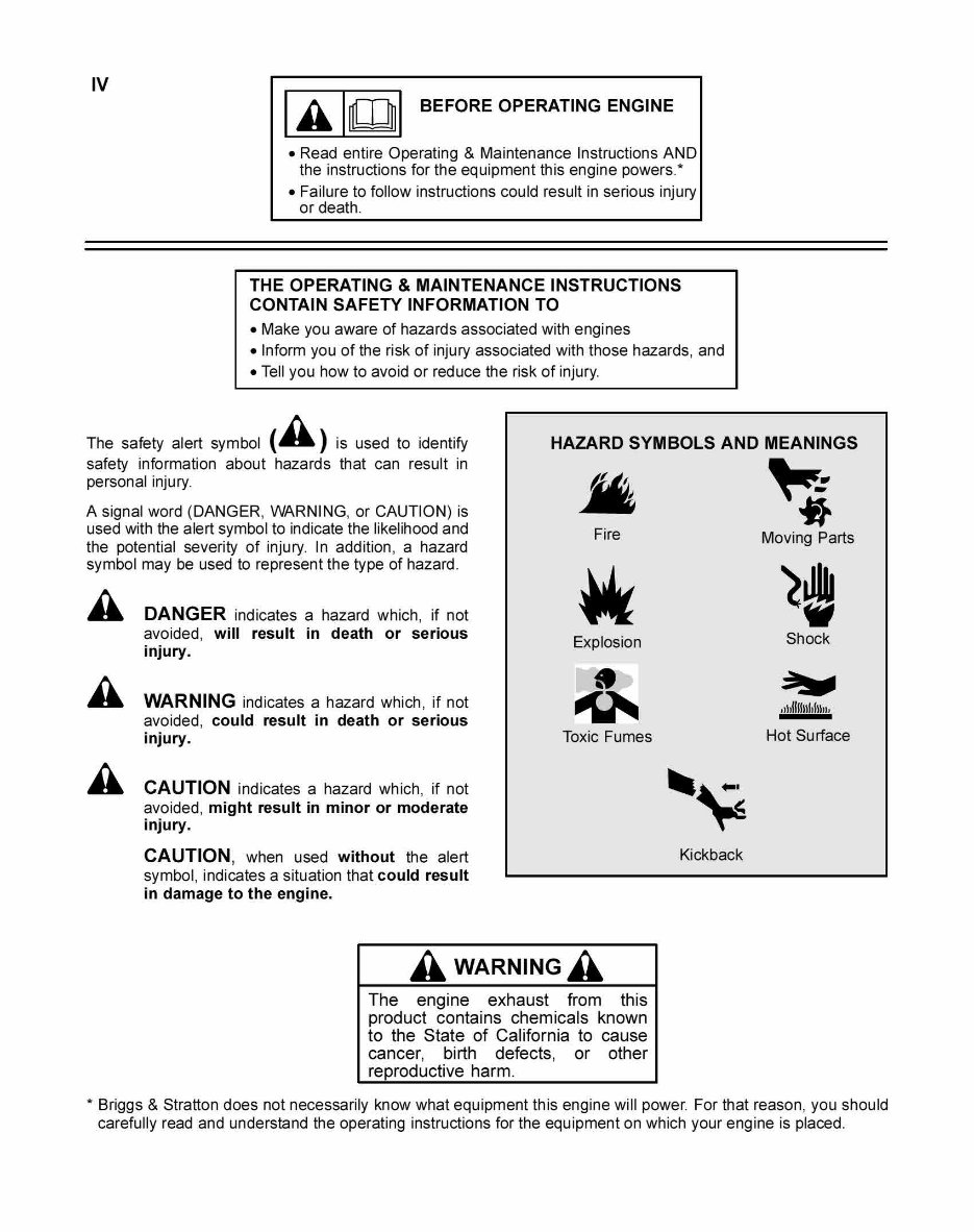 1919 to 1981 Briggs & Stratton 4 Cycle Air-Cooled Engines Workshop Service Repair Manual preview img 5