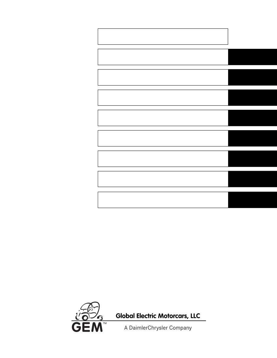 2002-2004 GEM E825 Electric Cars Service & Repair Manual preview img 4