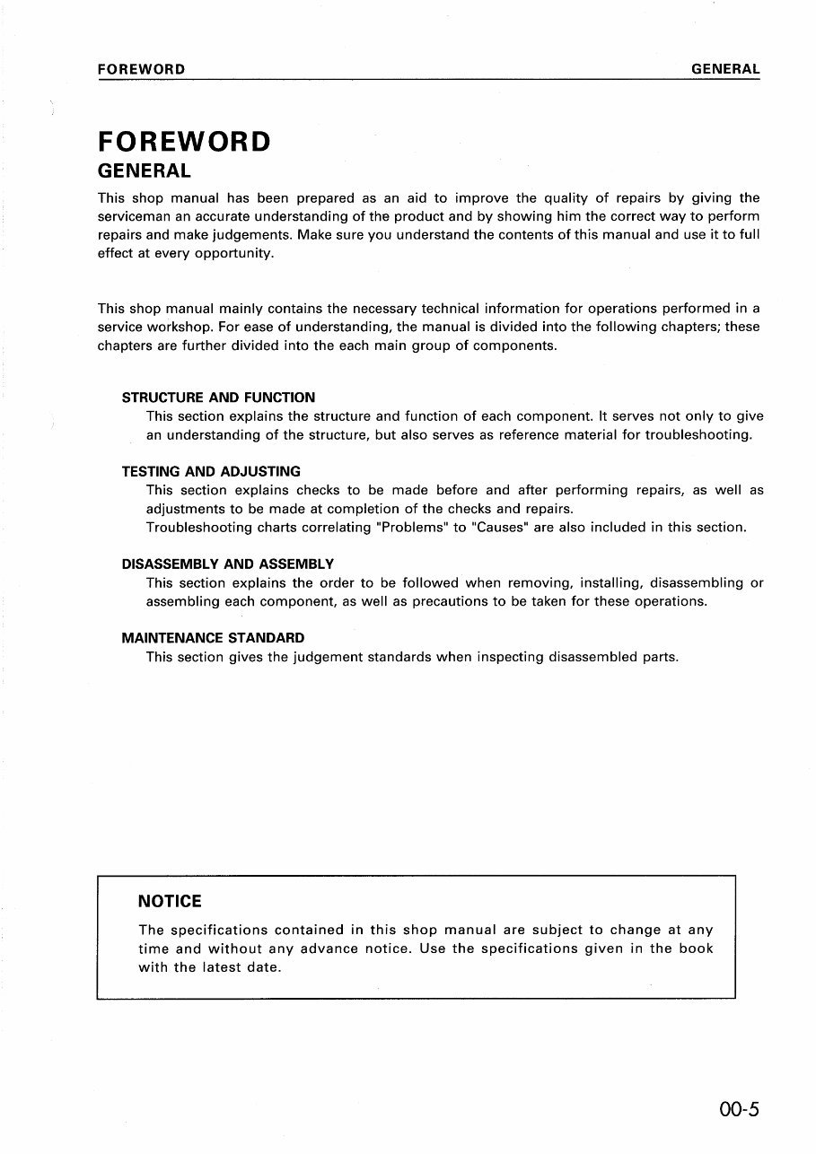 Komatsu D375A-2 Bulldozer Service Repair Workshop Manual preview img 8