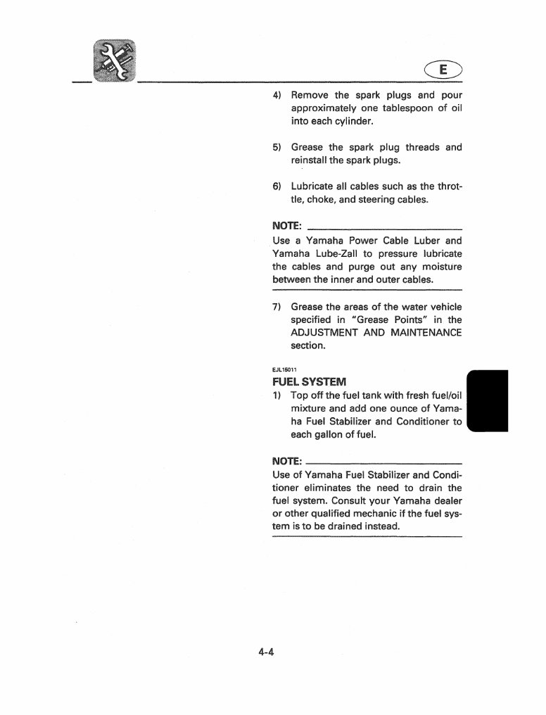 YAMAHA WAVERUNNER 3 III WRA700 Workshop Repair Manual 1994-1997 preview img 6