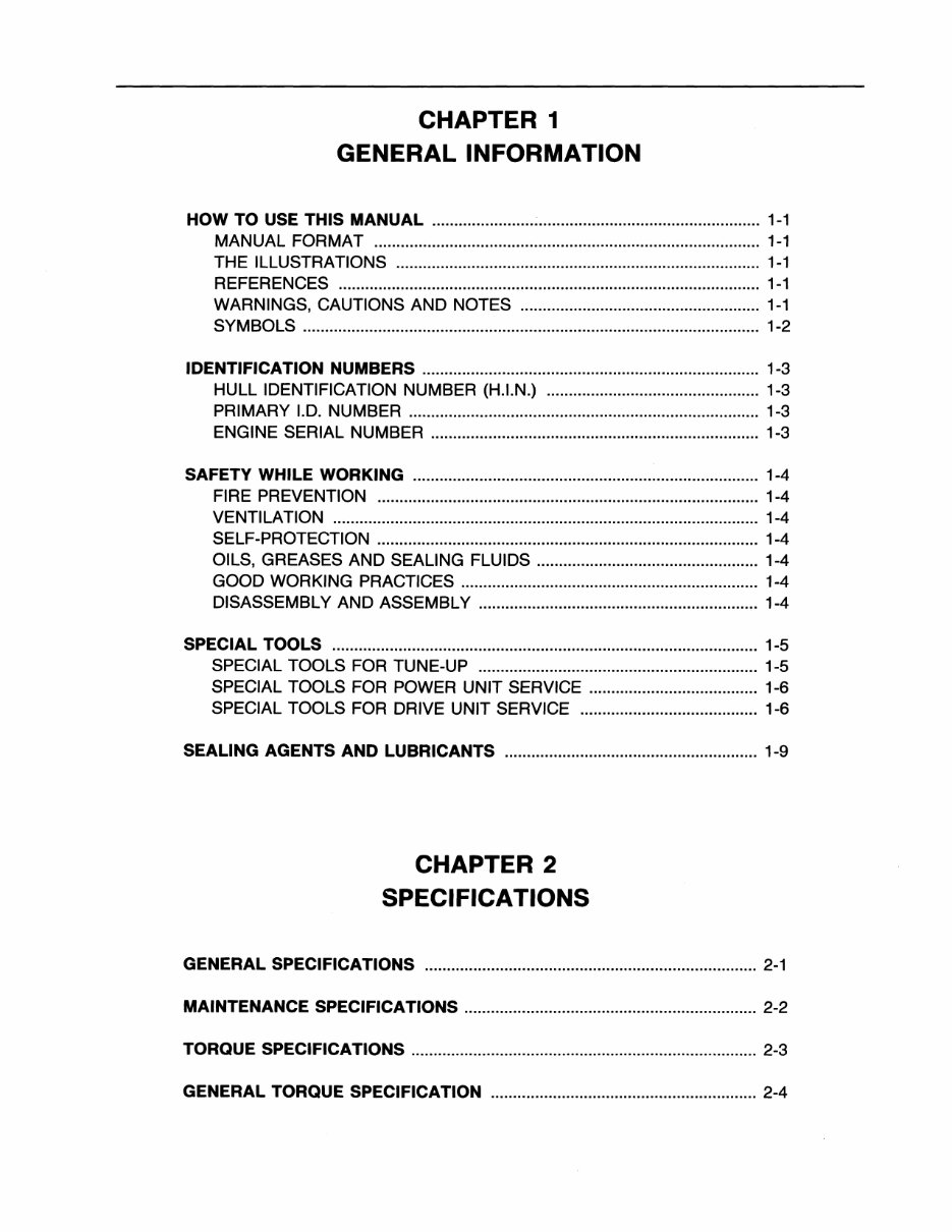 YAMAHA WAVERUNNER 3 III WRA700 Workshop Repair Manual 1994-1997 preview img 8