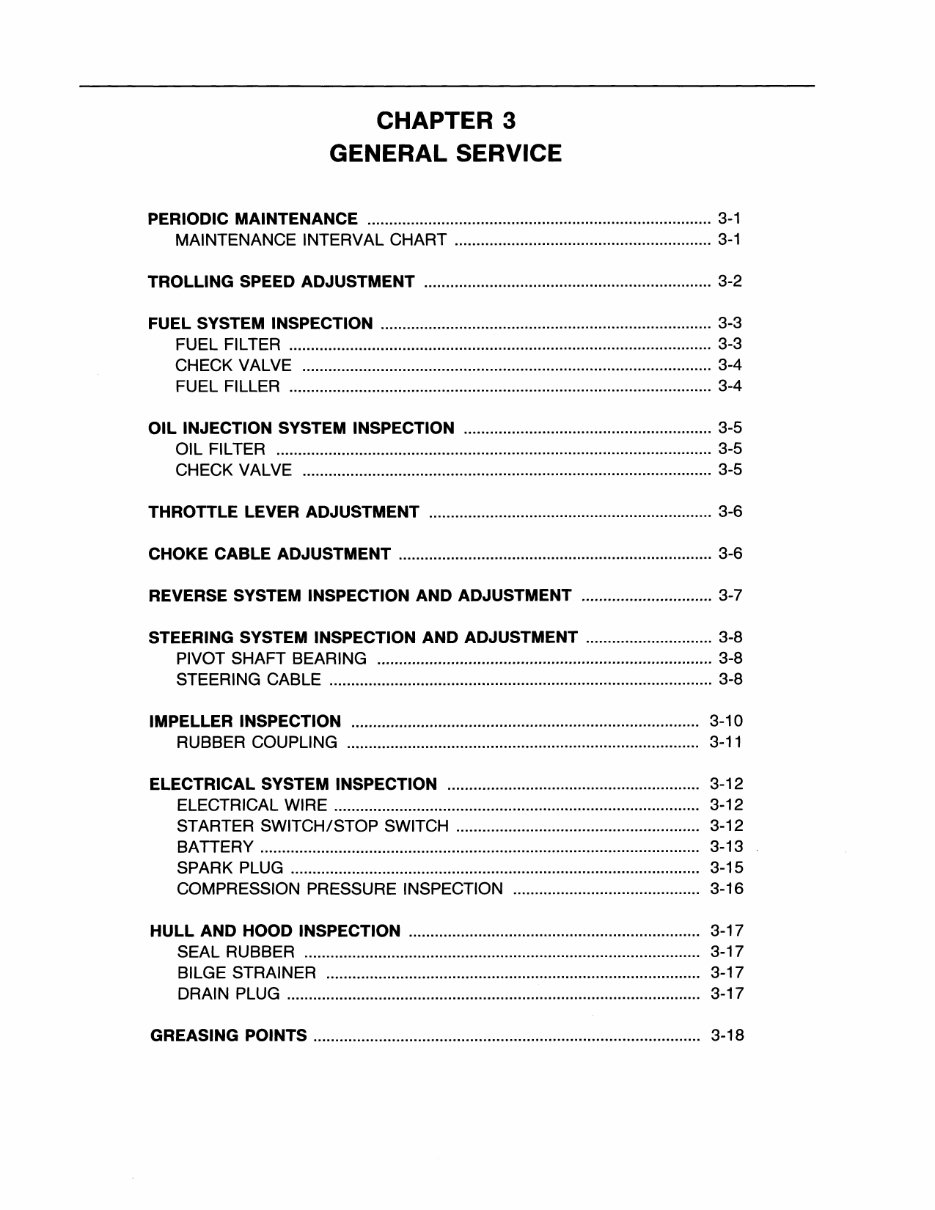 YAMAHA WAVERUNNER 3 III WRA700 Workshop Repair Manual 1994-1997 preview img 9