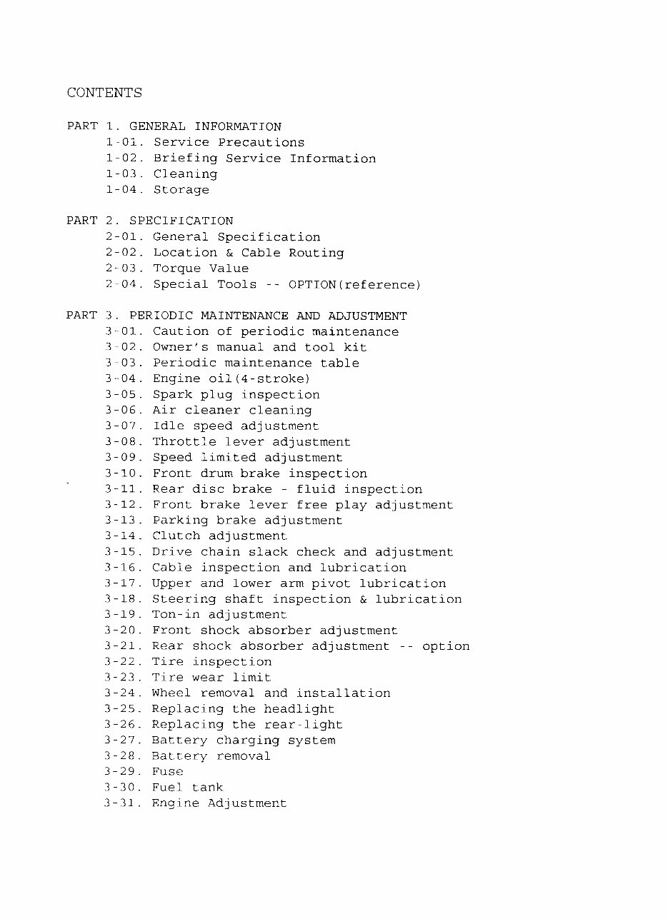 RLX250 250CC 4 Stroke ATV Service Repair Manual preview img 4