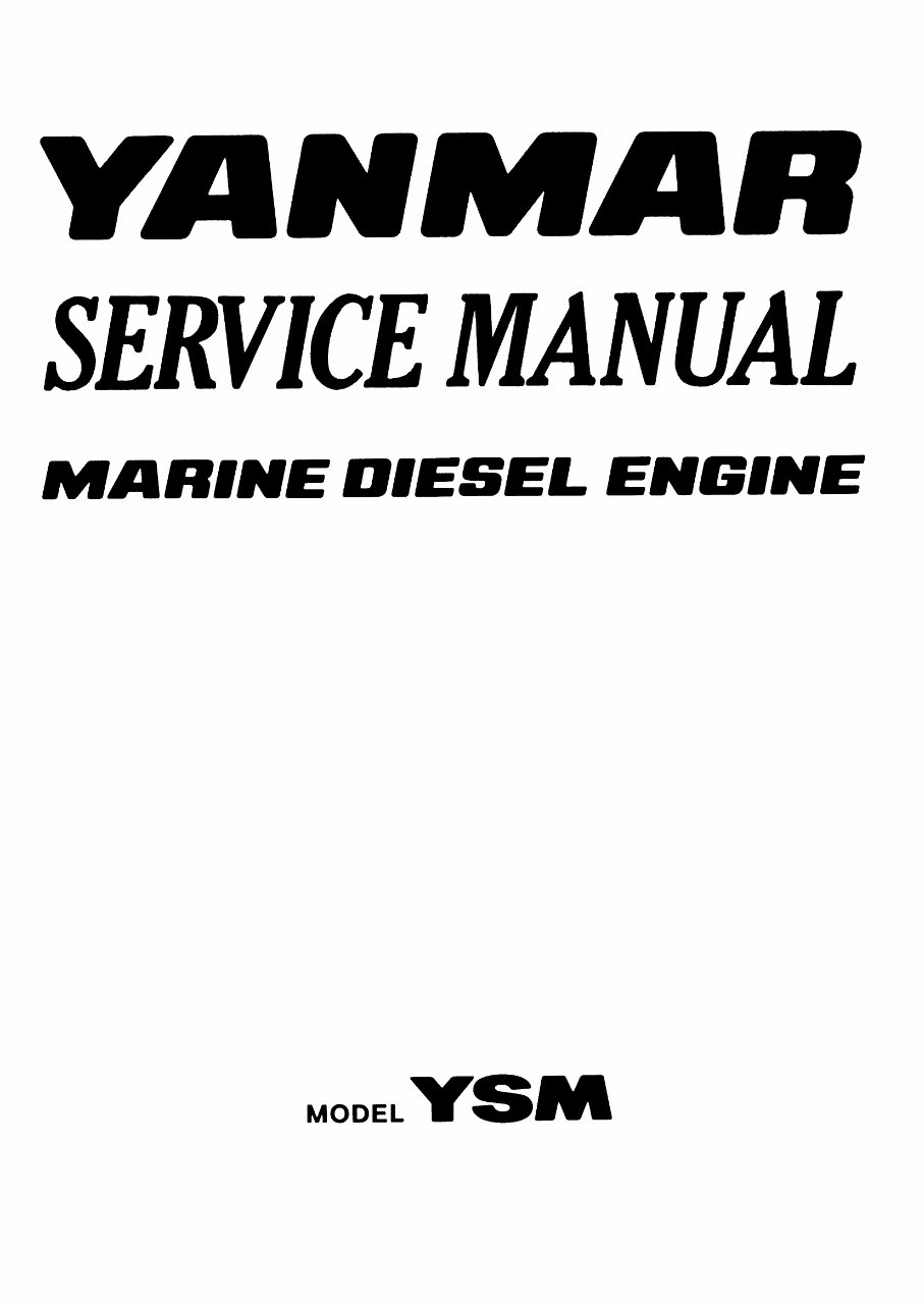 YANMAR YSM8 YSM12 Marine Diesel Engine COMPLETE Workshop Repair Manual preview img 2