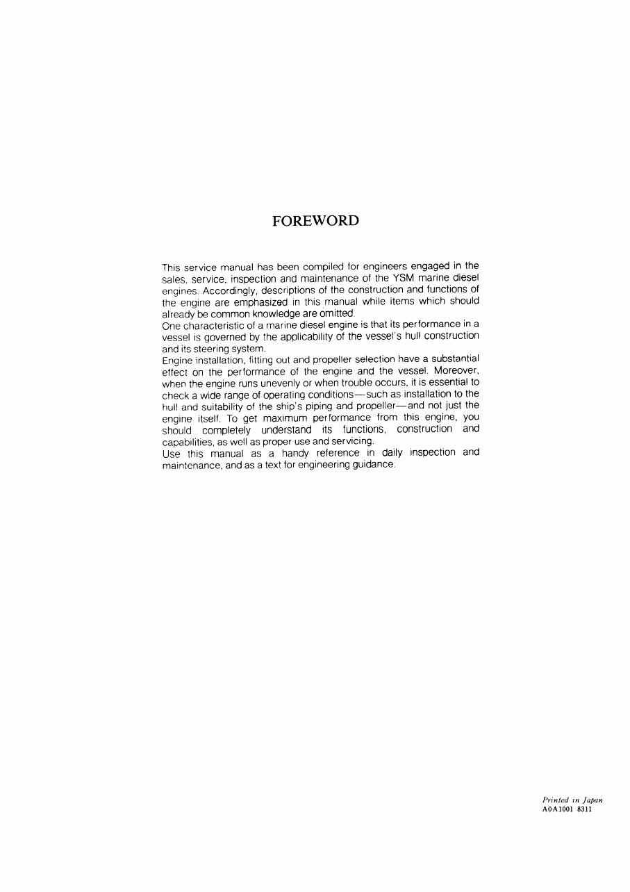 YANMAR YSM8 YSM12 Marine Diesel Engine COMPLETE Workshop Repair Manual preview img 3