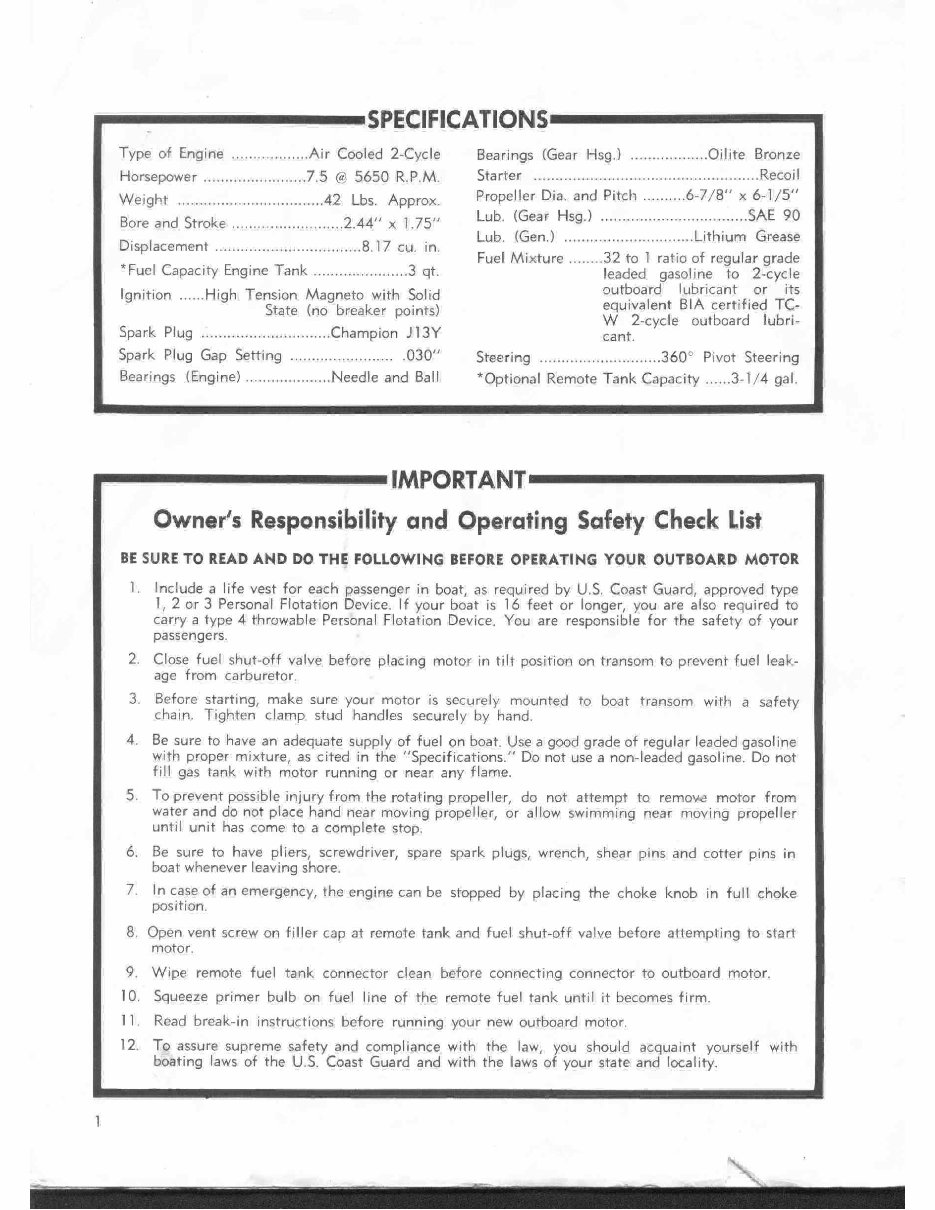 1971-1979 Eska Outboard Owners Manual preview img 2