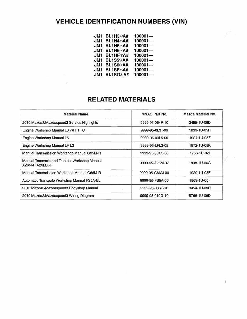2003-2006 Mazda 3 Service & Repair Manual preview img 2